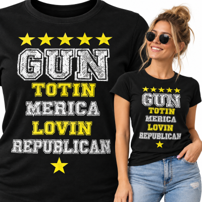 KOSZULKA ŚMIESZNA DAMSKA GUN